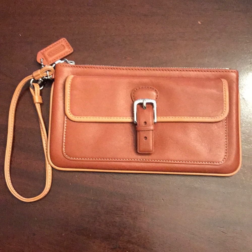 Coach Leather Wristlet